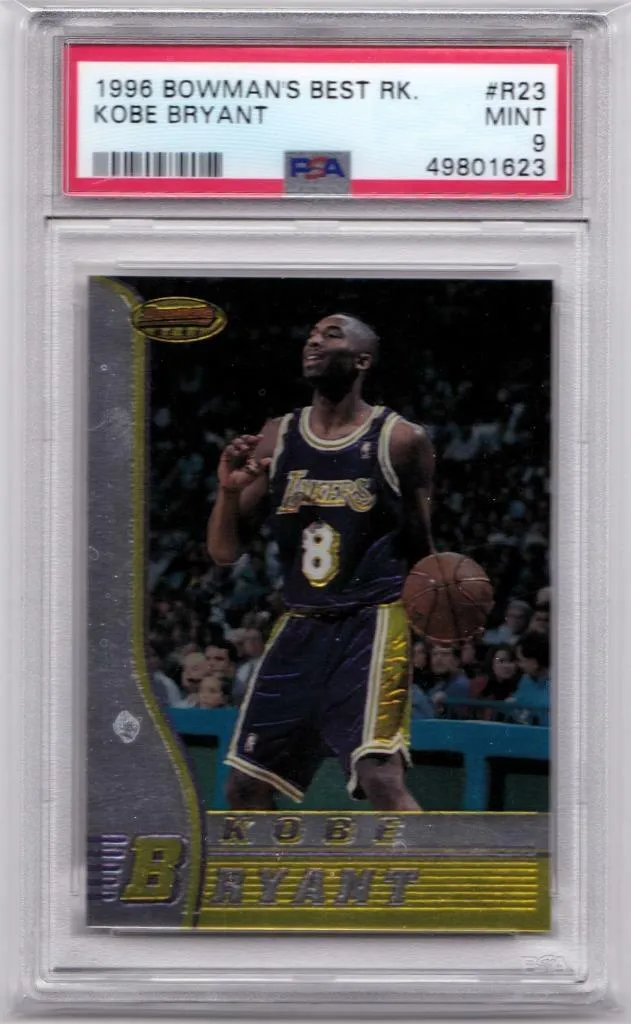 1996-97 Bowman's Best KOBE BRYANT Rookie RC PSA 9 MINT - LAKERS 🔥🔥🔥