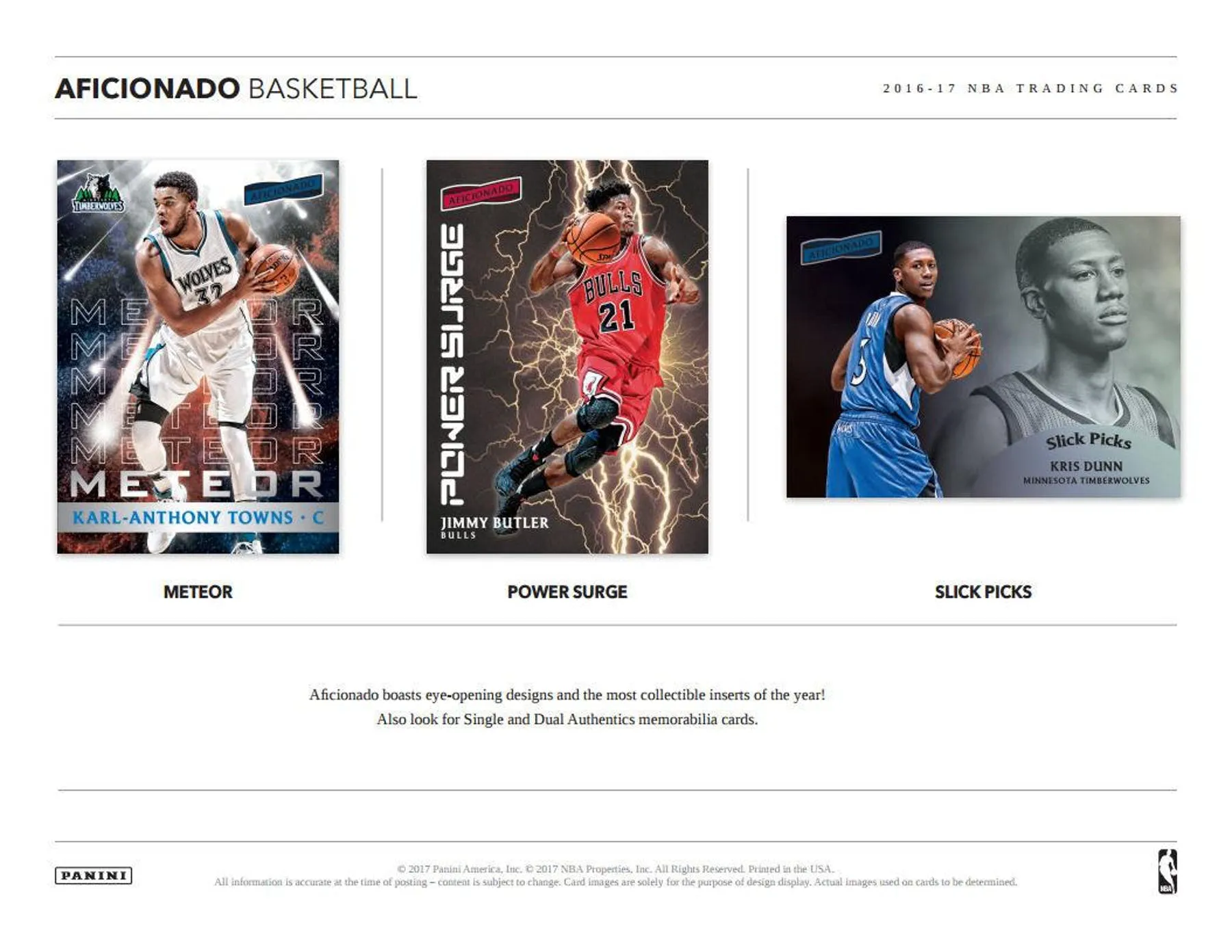 2016-17 Panini Aficionado Basketball Hobby Box