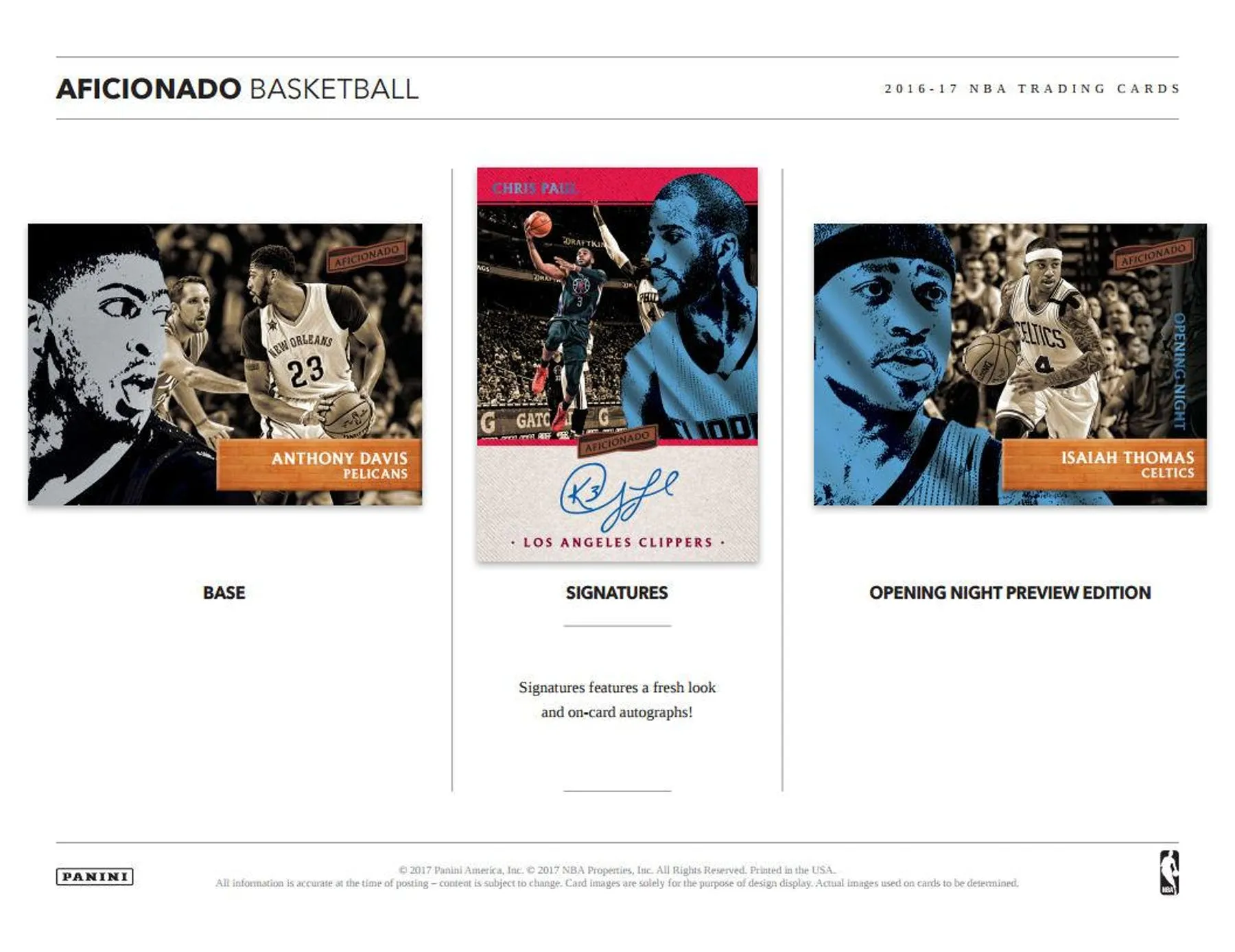 2016-17 Panini Aficionado Basketball Hobby Box