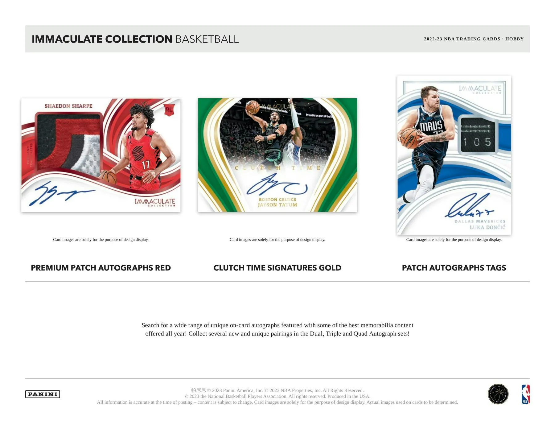 2022-23 Panini Immaculate Basketball Hobby