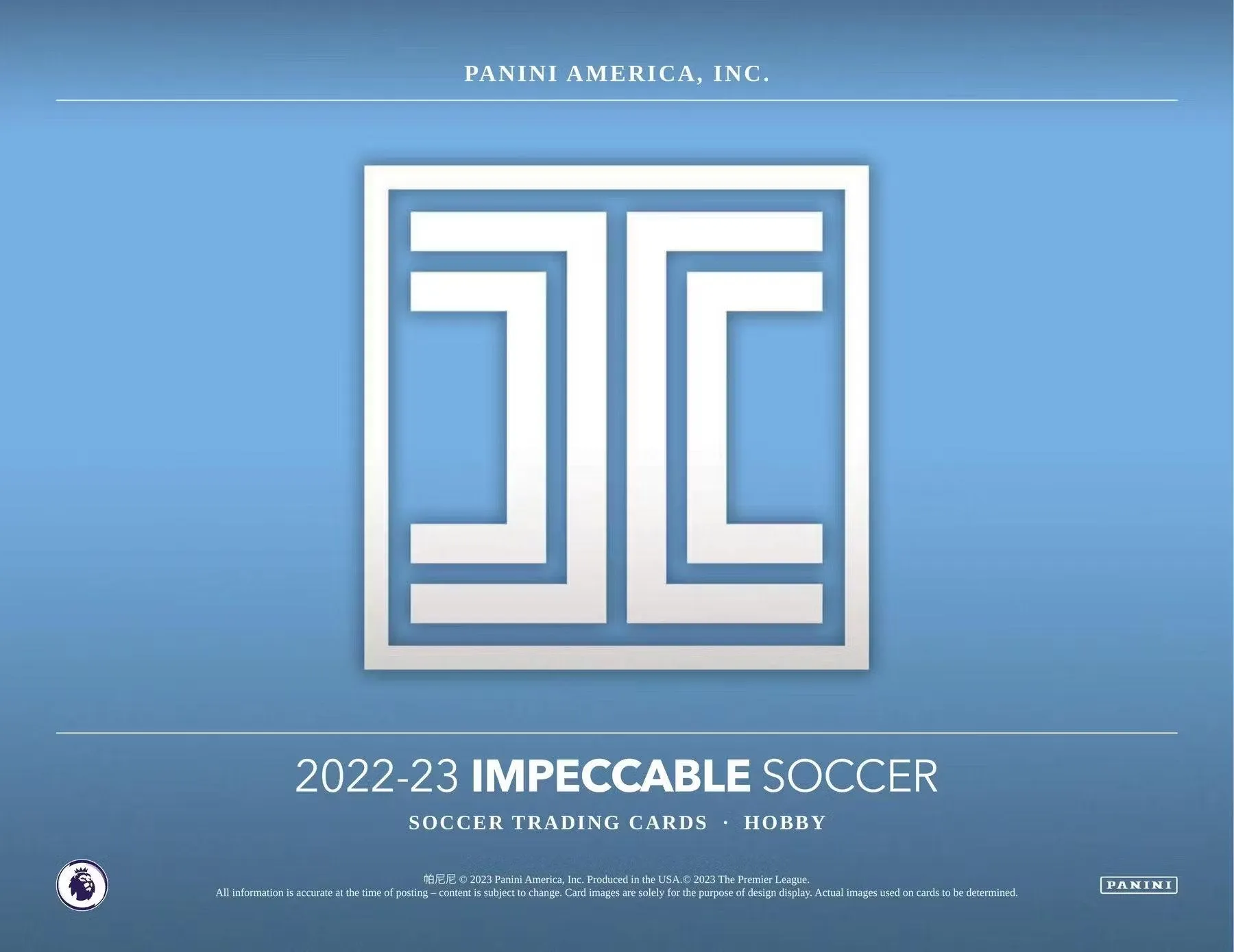 2022-23 Panini Impeccable Premier League EPL Soccer Hobby Box