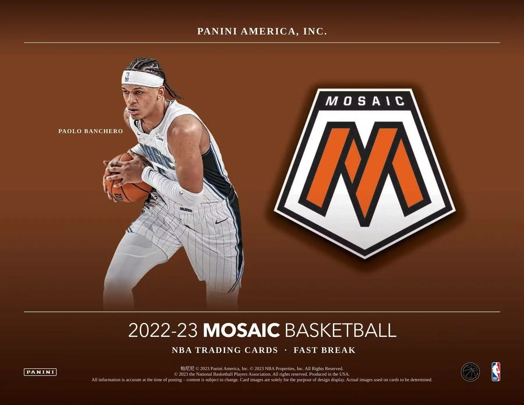 2022-23 Panini Mosaic Basketball Fast Break Box