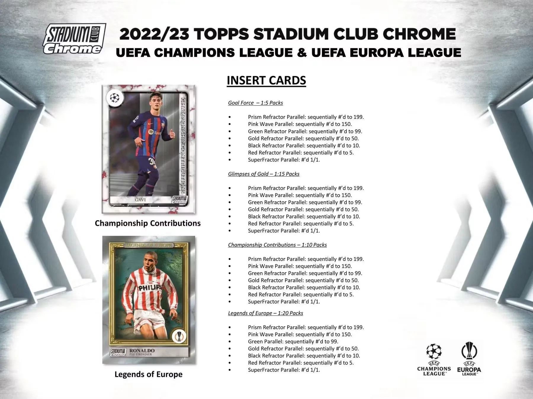 2022/23 Topps Stadium Club Chrome UEFA Club Competitions Soccer Giant Box