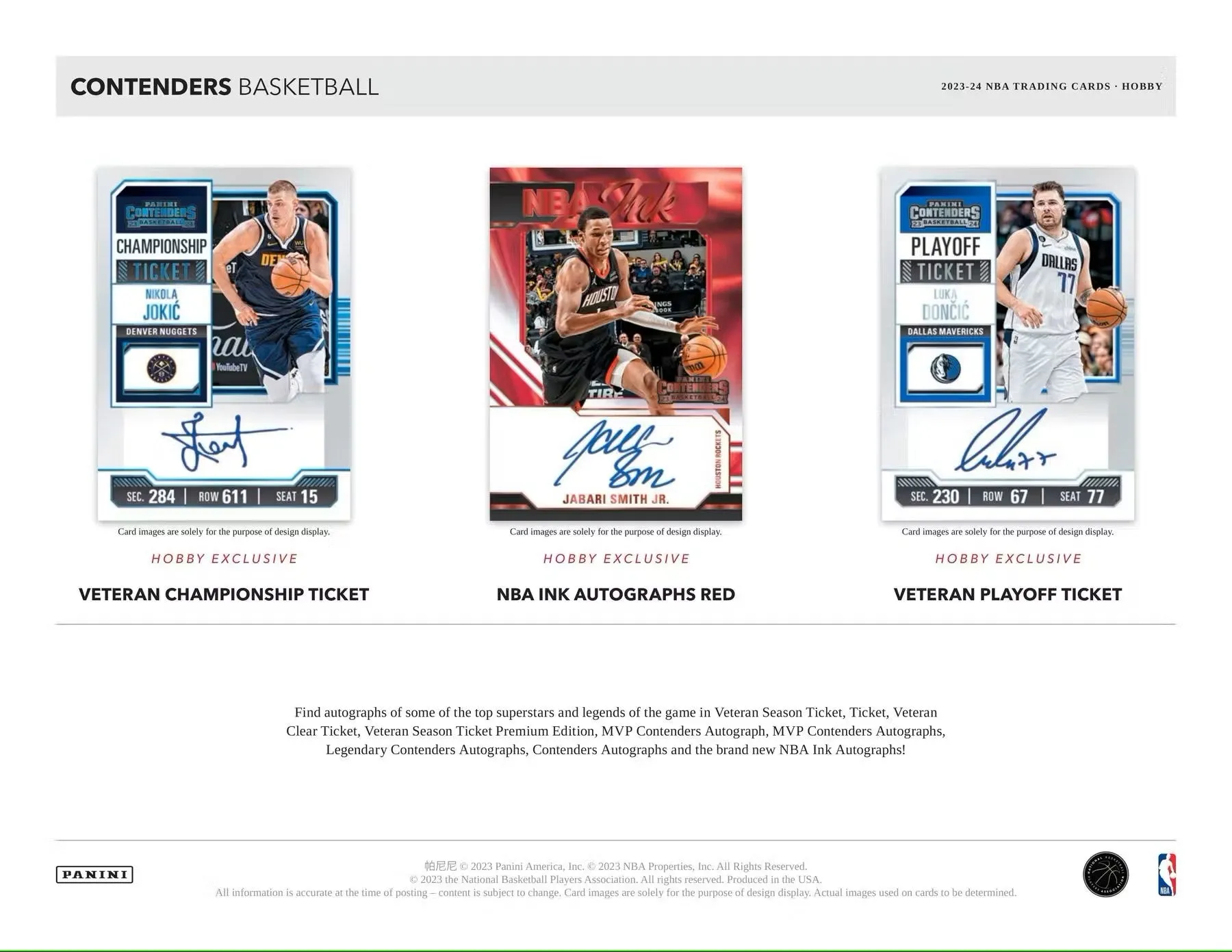 2023-24 Panini Contenders Basketball Hobby Box