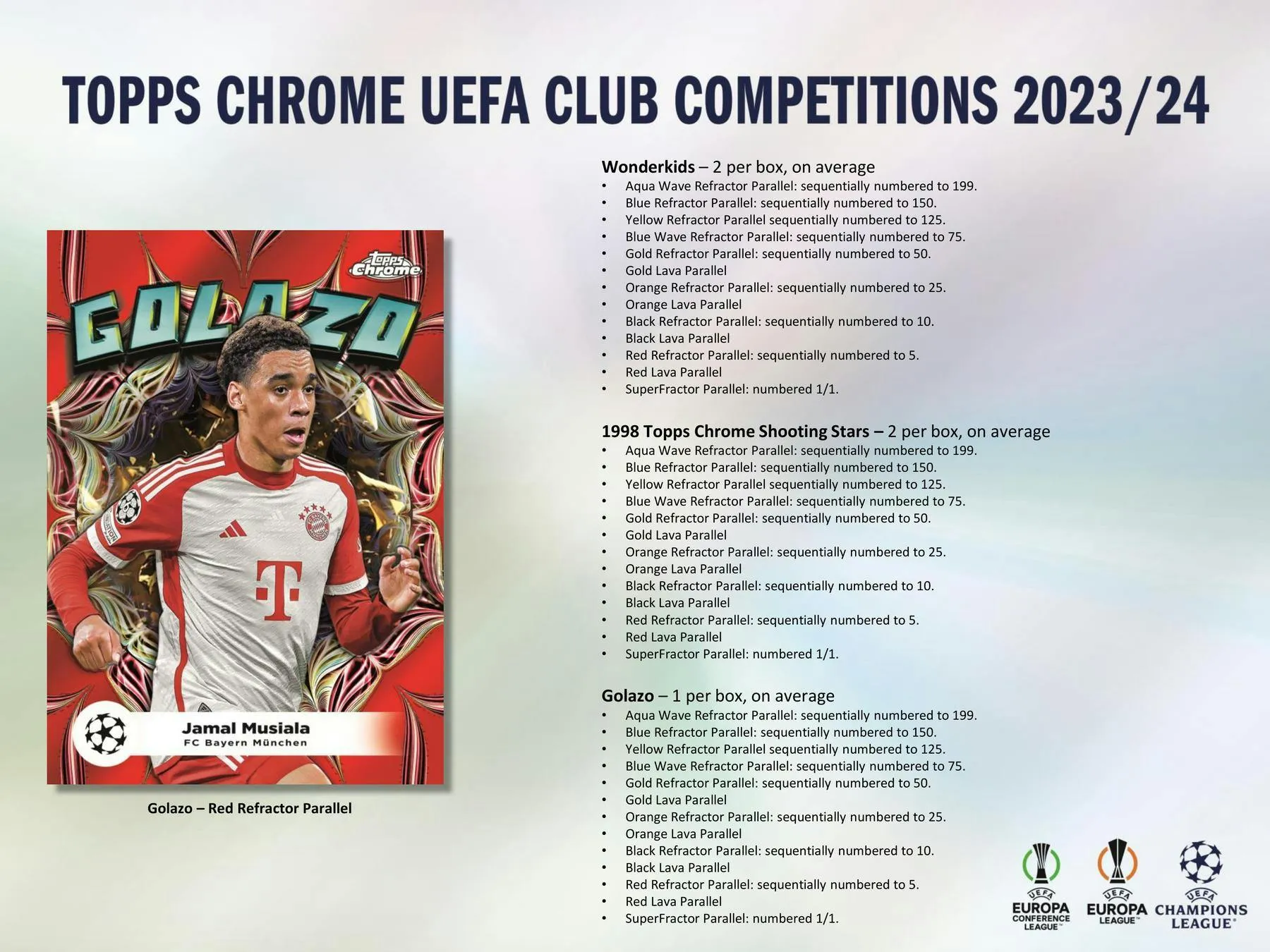 2023-24 Topps Chrome UEFA Club Competitions Soccer 7-Pack Blaster Box