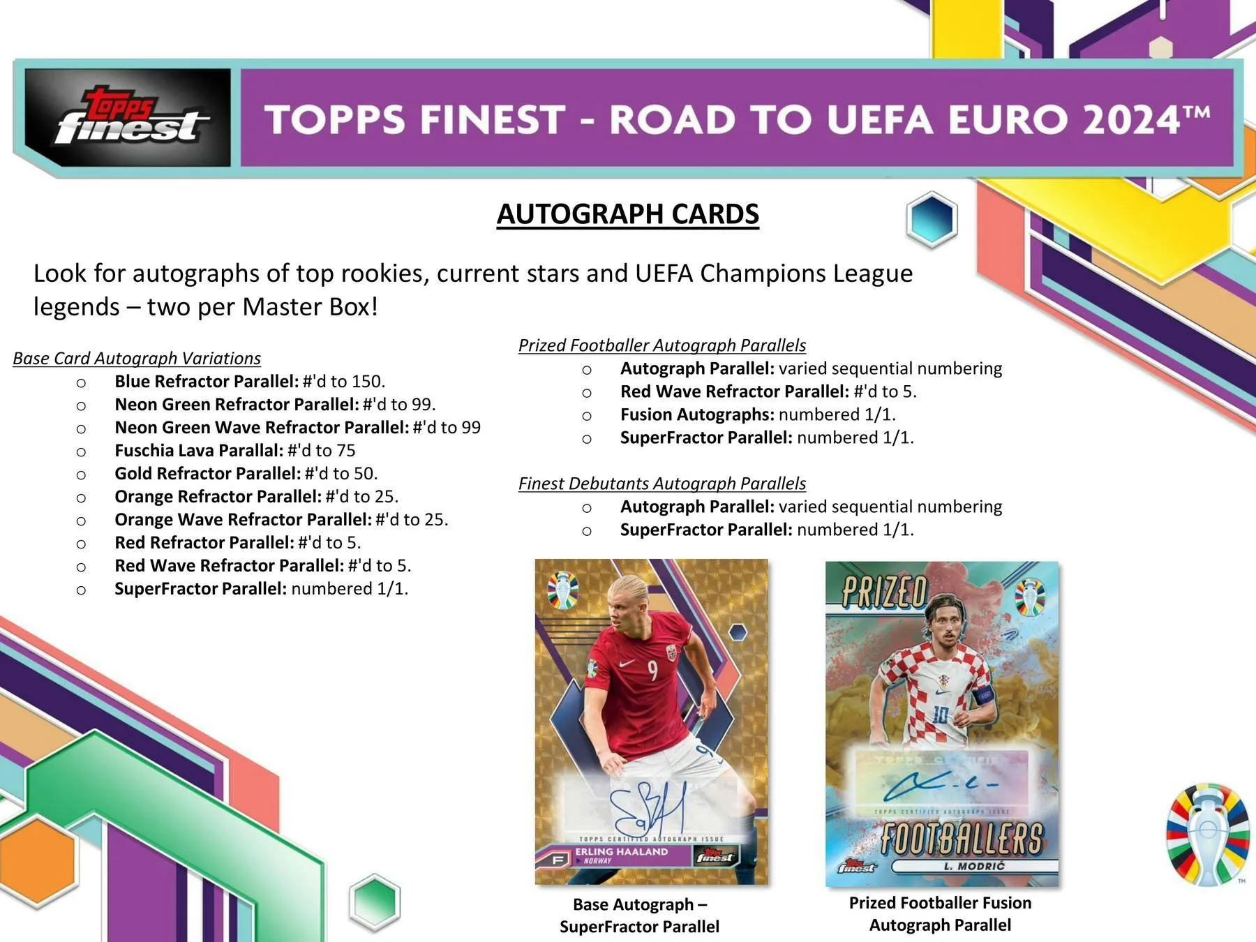 2023-24 Topps Finest Road to UEFA Euro Soccer Hobby Box