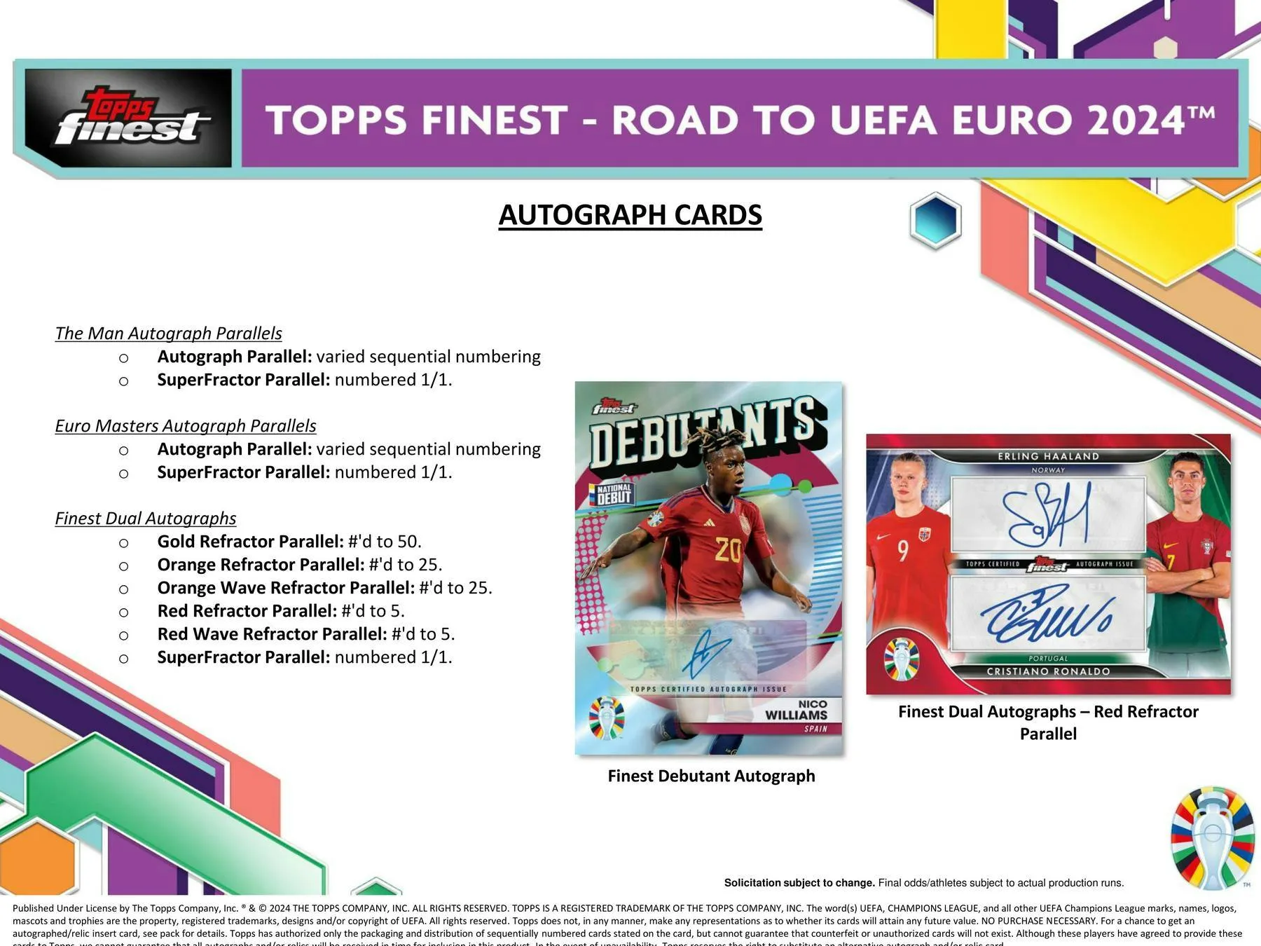 2023-24 Topps Finest Road to UEFA Euro Soccer Hobby Box