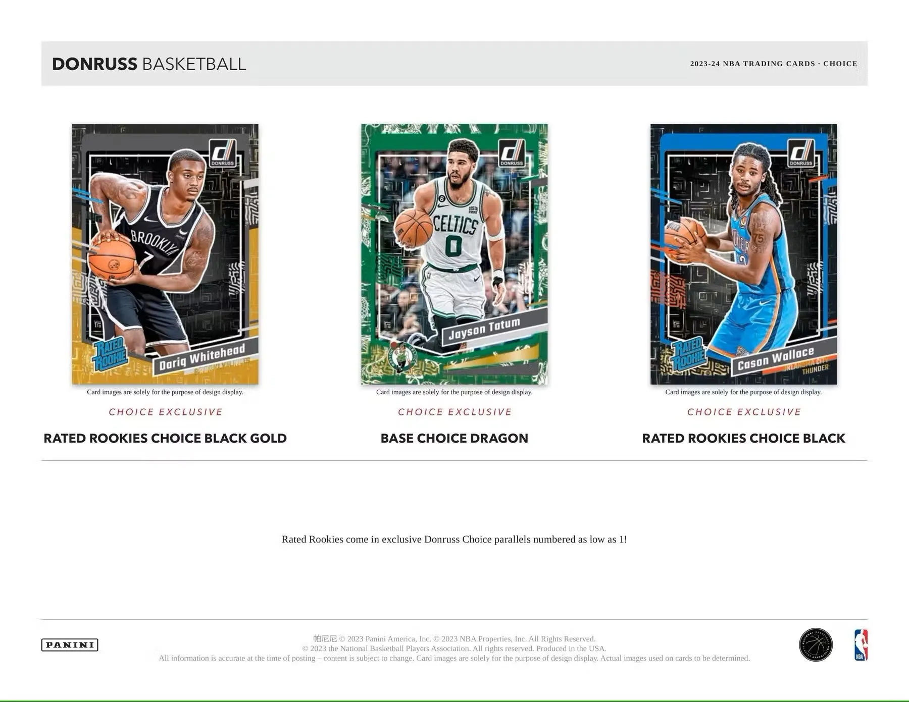 2023/24 Panini Donruss Basketball Choice Box