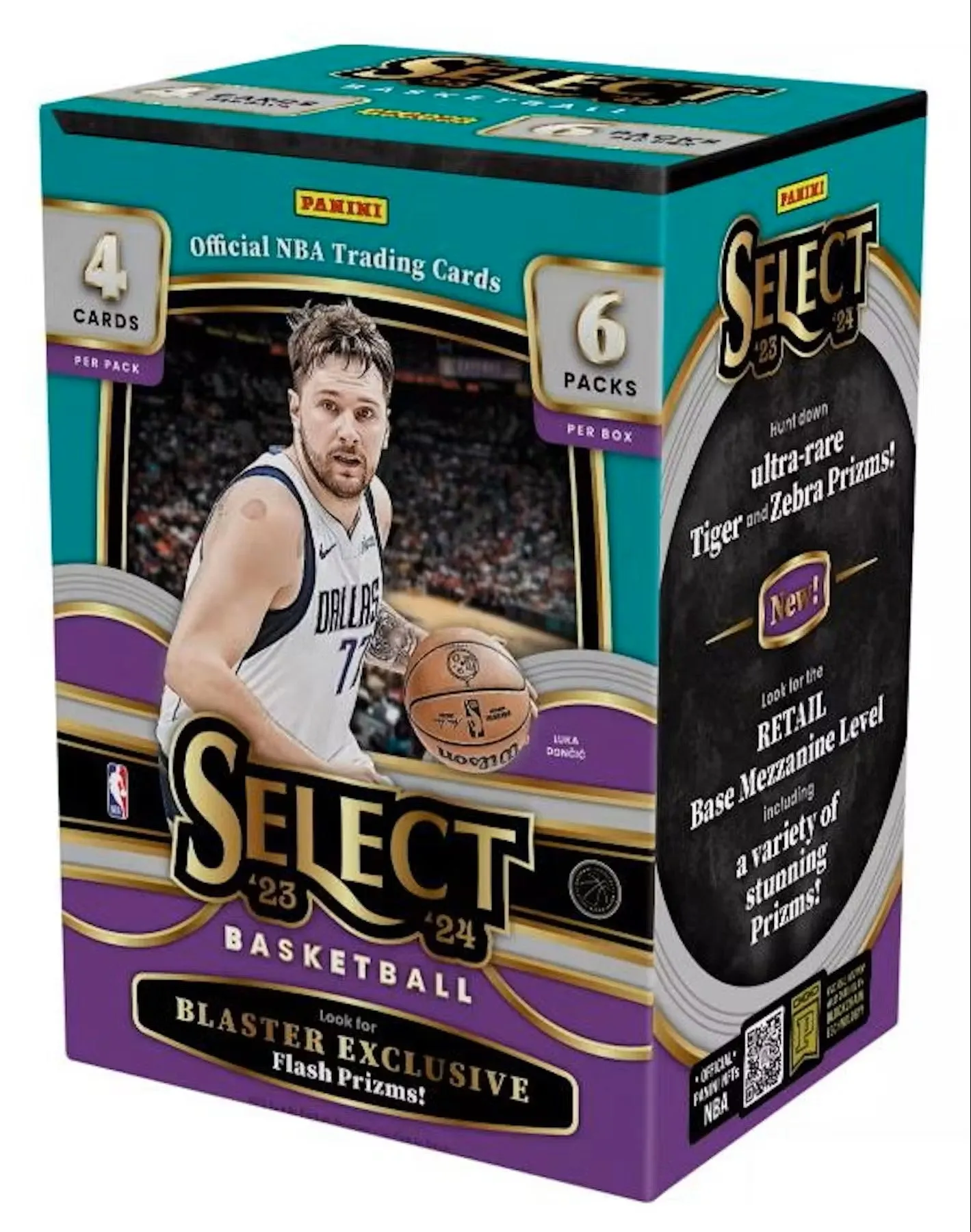 2023/24 Panini Select Basketball 6-Pack Blaster Box (Flash Prizms)