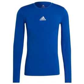 Adidas Compression Long Sleeve Tee Men's T-Shirt Blue Gu7335 Xl