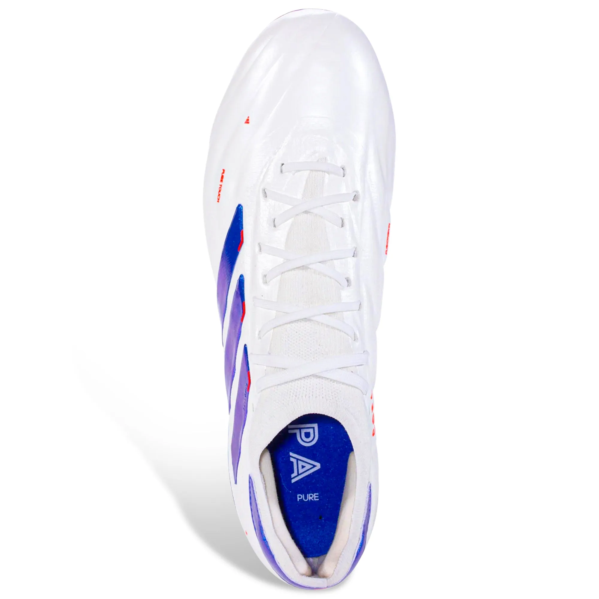 adidas Copa Pure 2 Elite FG (White/Lucid Blue/Solar Red)