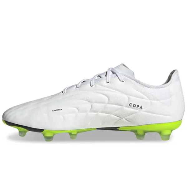 adidas Copa Pure.2 Firm Ground Soccer Cleats (White/Lucid Lemon)