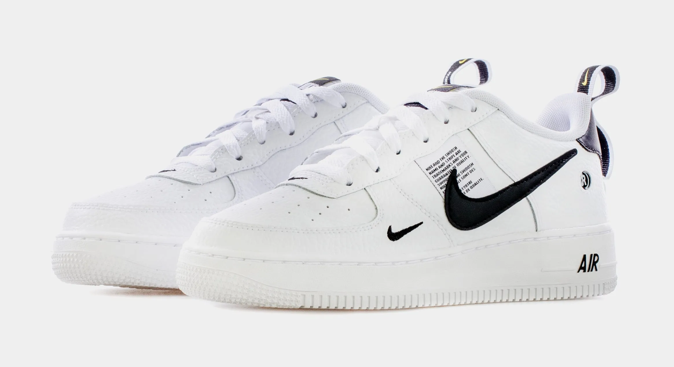 Air Force 1 LV8 Utility Grade School Lifestyle Shoes (White)