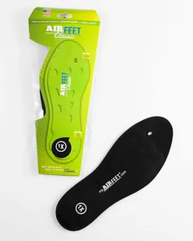 AirFeet CLASSIC Black Insoles, Size 1X, Pair