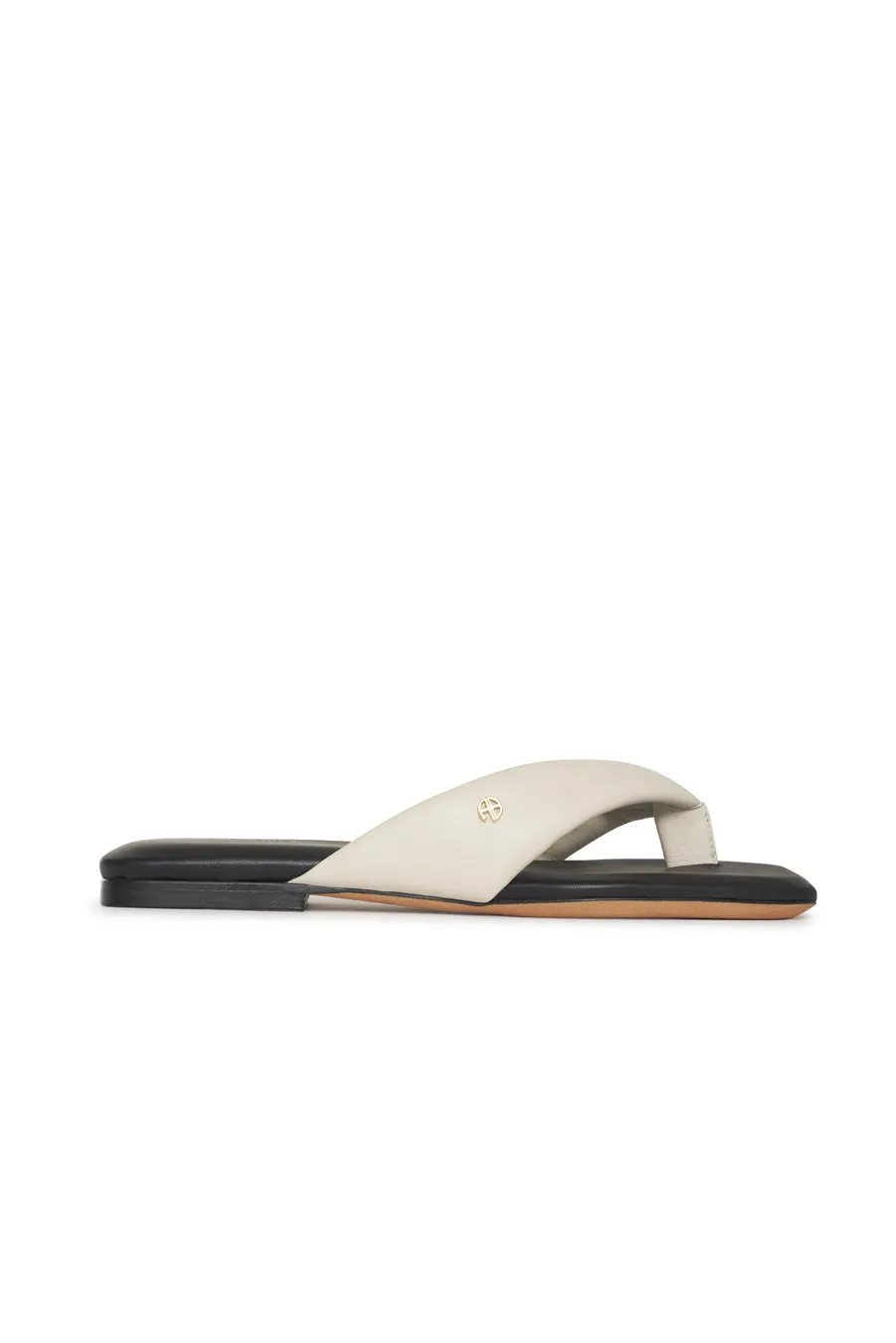 Anine Bing - Viola Flat Sandal in Ivory