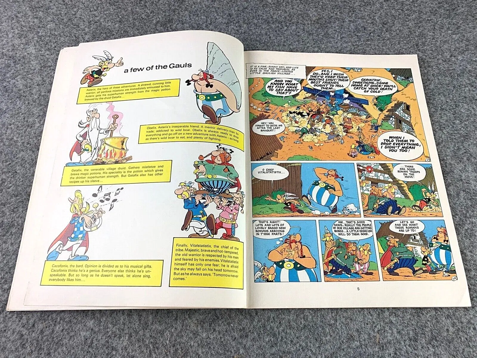 Asterix in Belgium  - 1970s Hodder/Dargaud UK Edition Paperback Book Uderzo