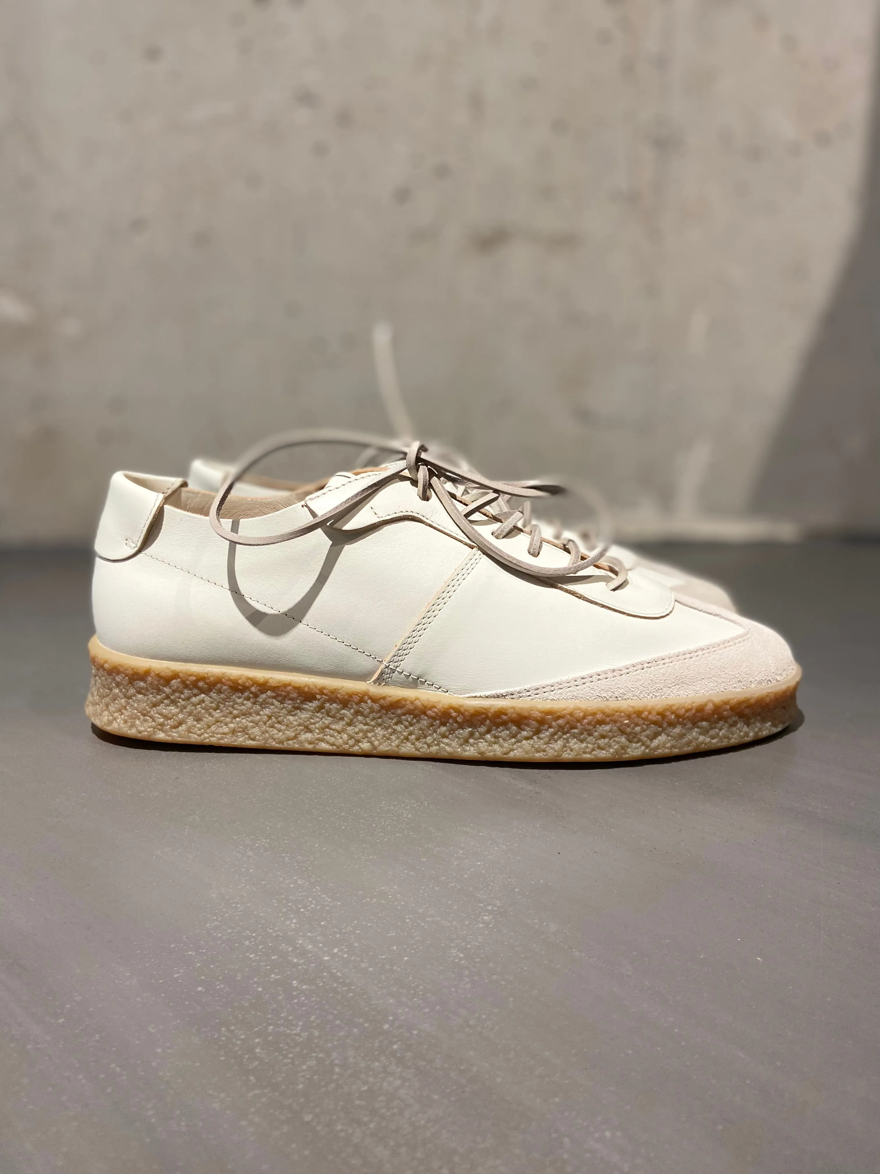 BUTTERO CRESPO SNEAKER SUEDE BIANCO