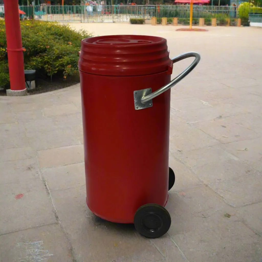 Can Dustbin On Wheels