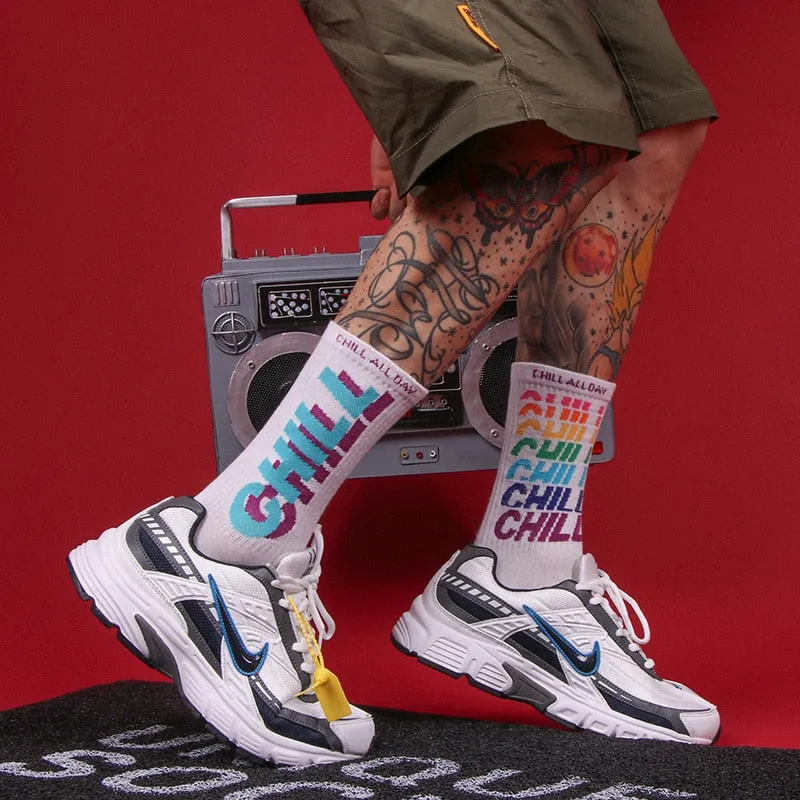 Chill Tide Skateboarding Crew Socks