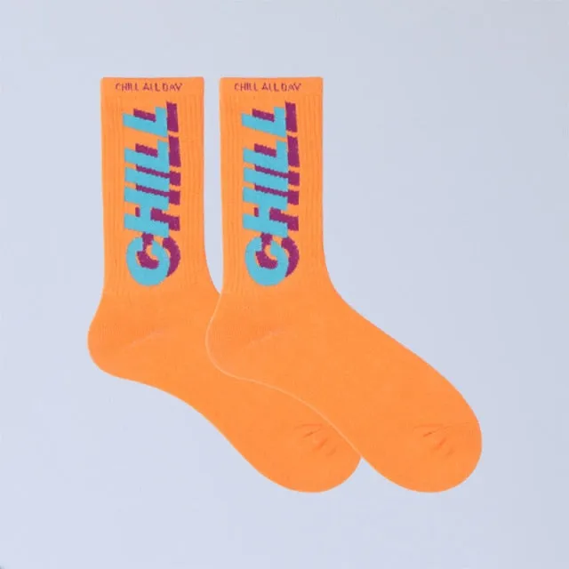 Chill Tide Skateboarding Crew Socks