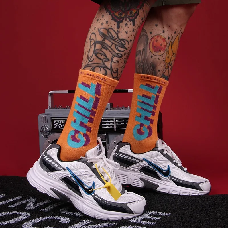 Chill Tide Skateboarding Crew Socks