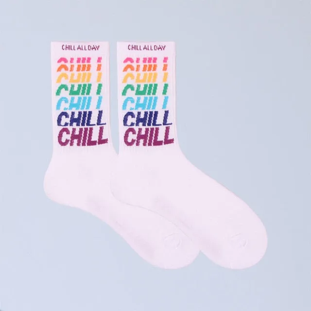 Chill Tide Skateboarding Crew Socks