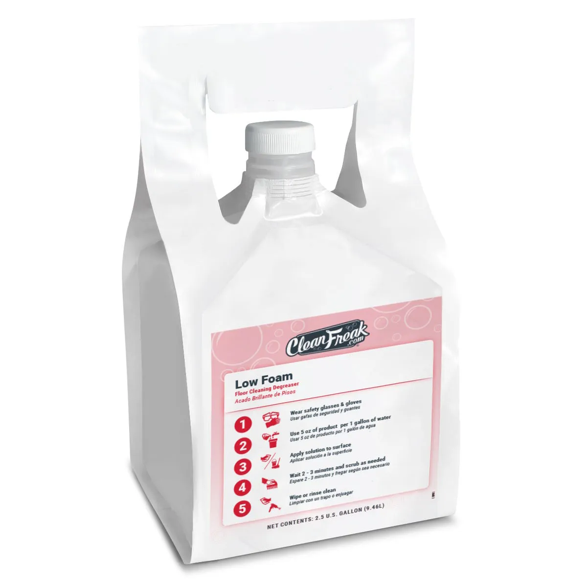 CleanFreak® 'Low Foam' Floor Cleaning Degreaser (2.5 Gallon FlexMax™ Pouch)