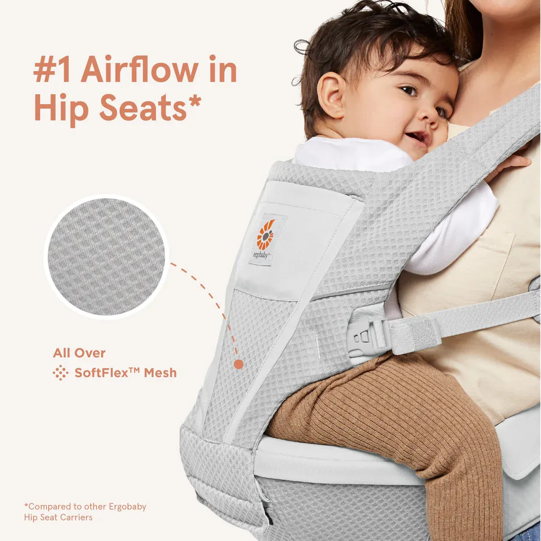 Ergobaby Alta Hip Seat Baby Carrier - Pearl Grey