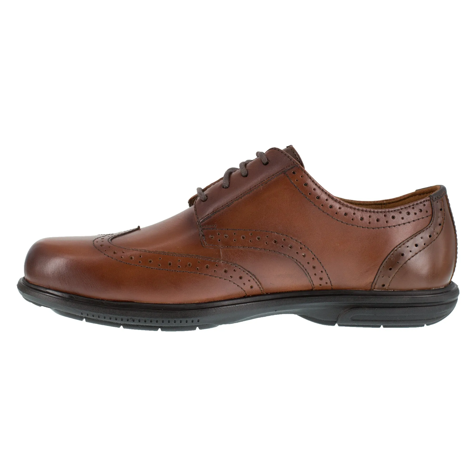 Florsheim Mens Brown Leather Oxfords Loedin ST Wingtip