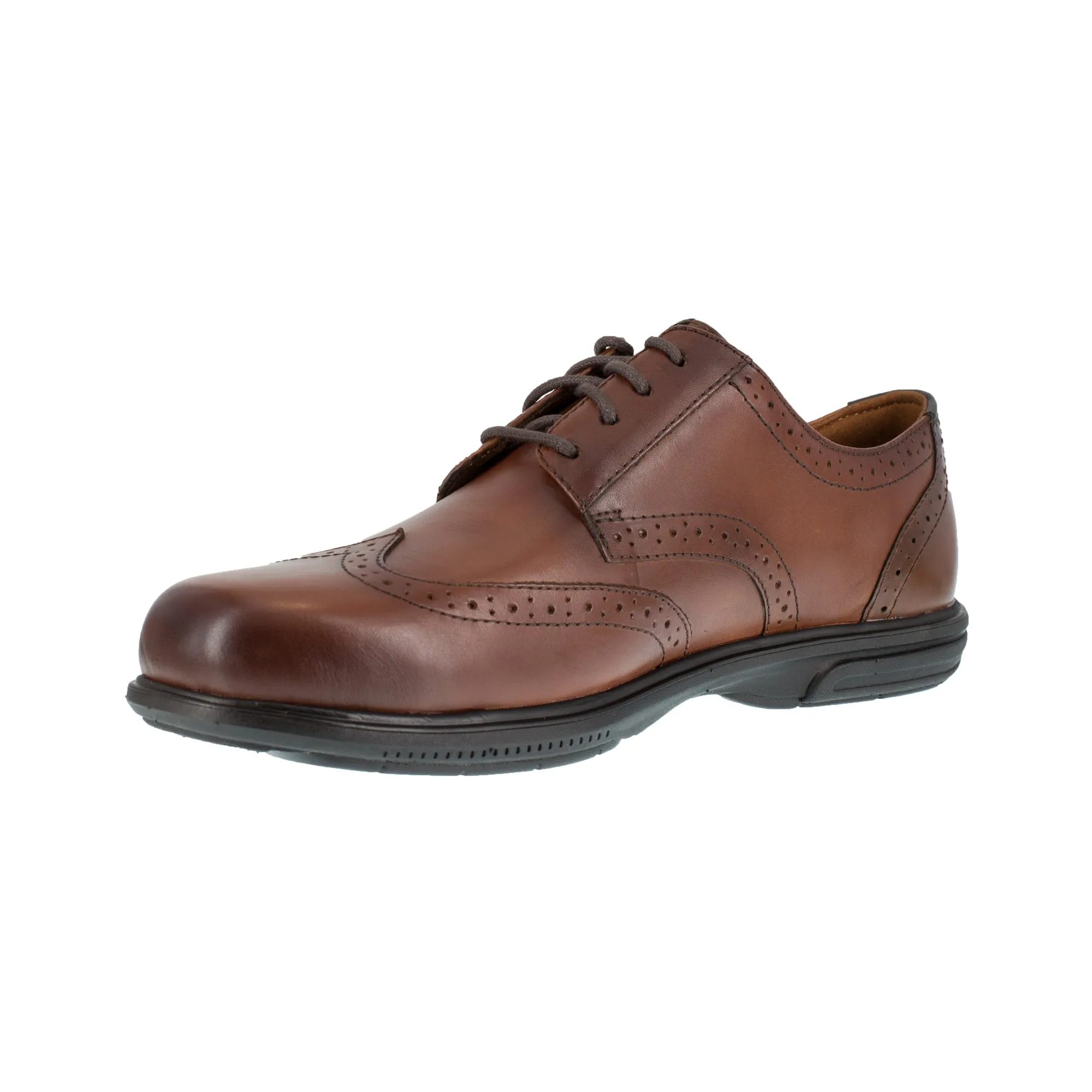 Florsheim Mens Brown Leather Oxfords Loedin ST Wingtip