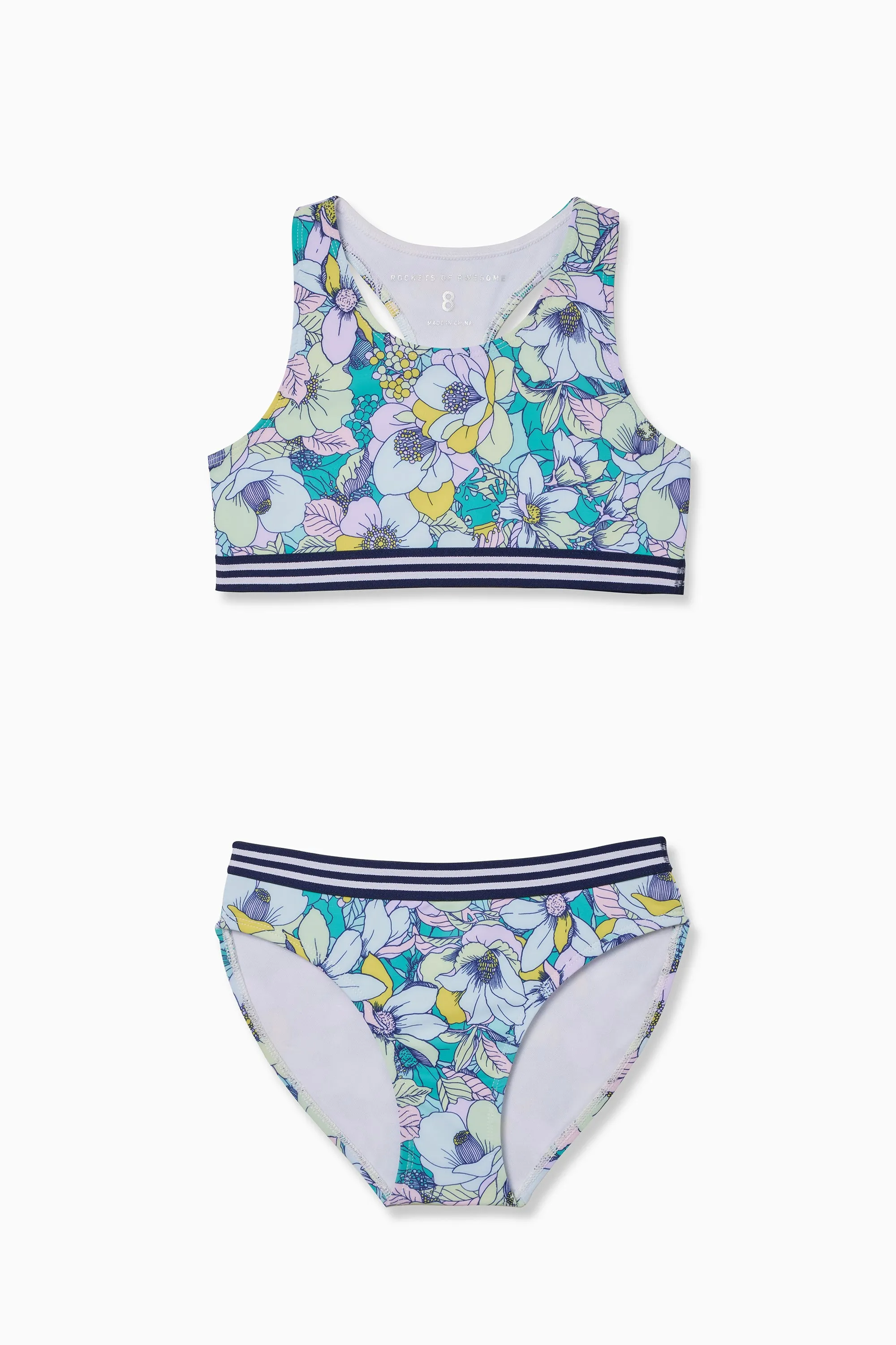 Frog Prince Floral Two Piece Swim