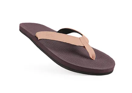 Indosole Essentials Flip Flops Men Color Combo Soil - Soil Light