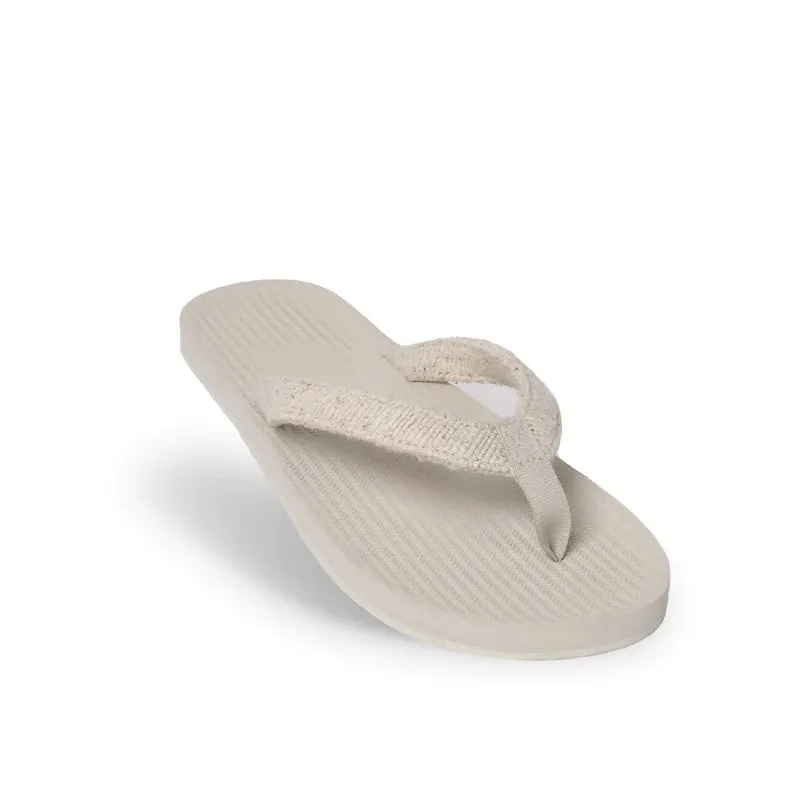 Indosole Recycled Fabric by Pable Flip Flops Men Sea Salt/Natural-Sea Salt Sole