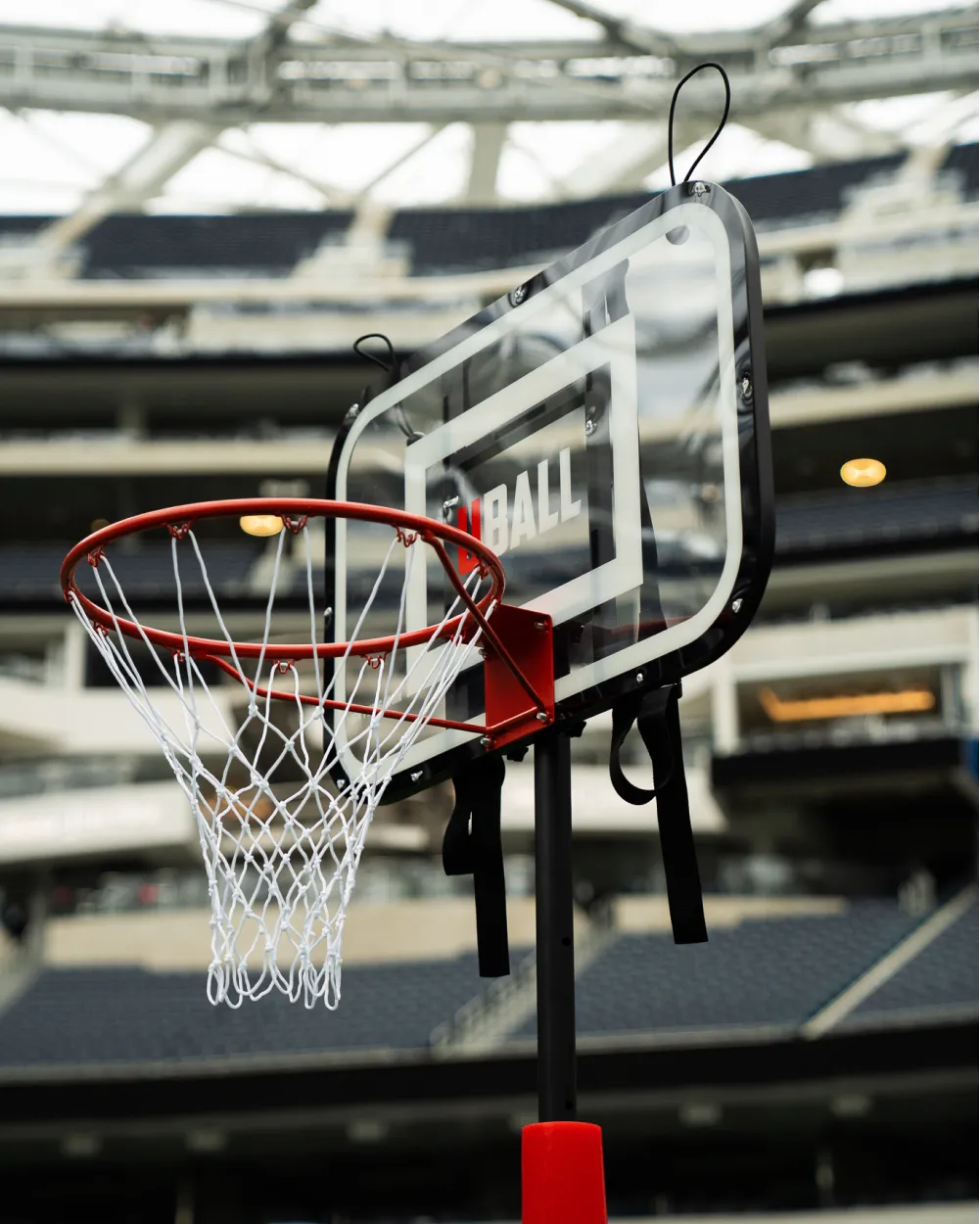 Inground Trampoline Basketball Hoop