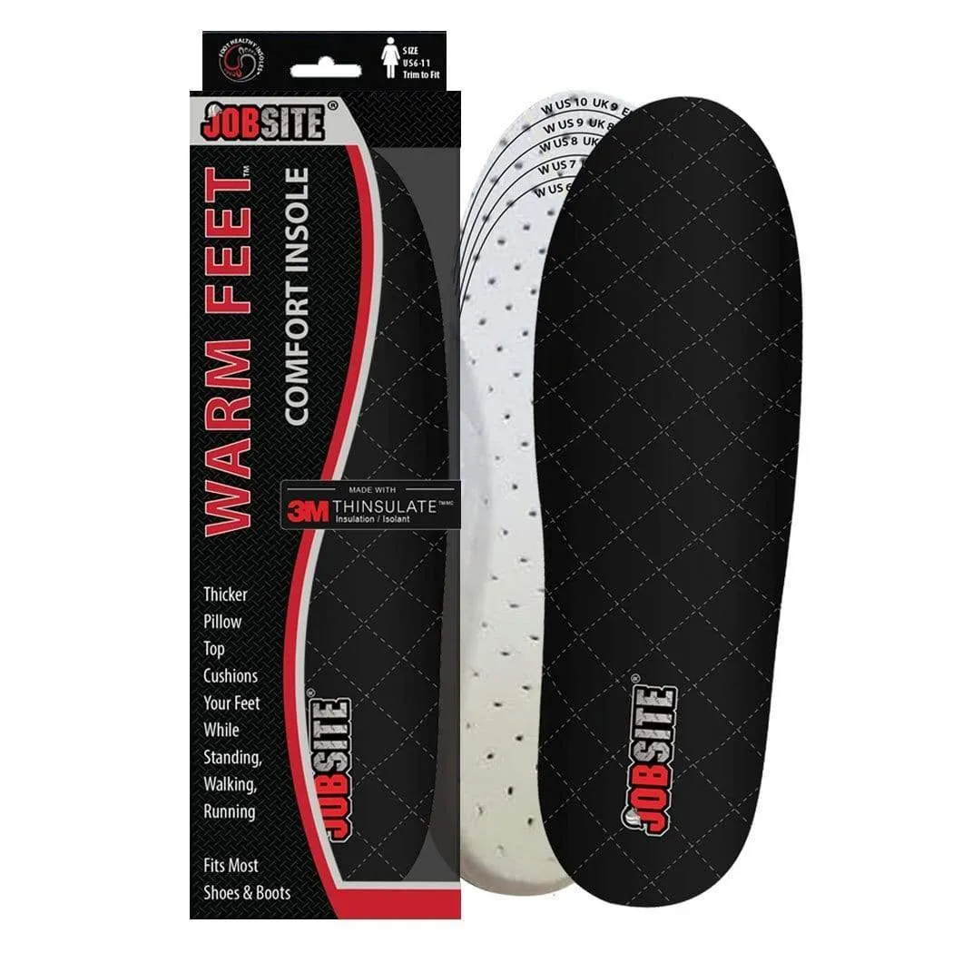 JobSite Warm Feet Thermal Insoles - 3M Thinsulate Insulation