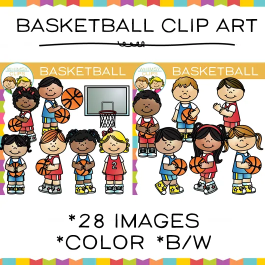 Kids Basketball Clip Art