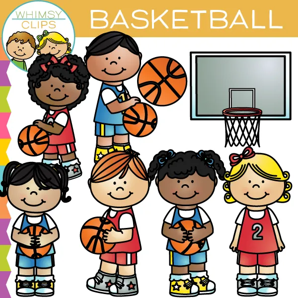 Kids Basketball Clip Art