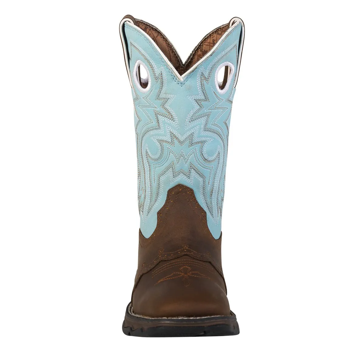 Lady Rebel by Durango Womens Powder Blue Leather Saddle Cowboy Boots