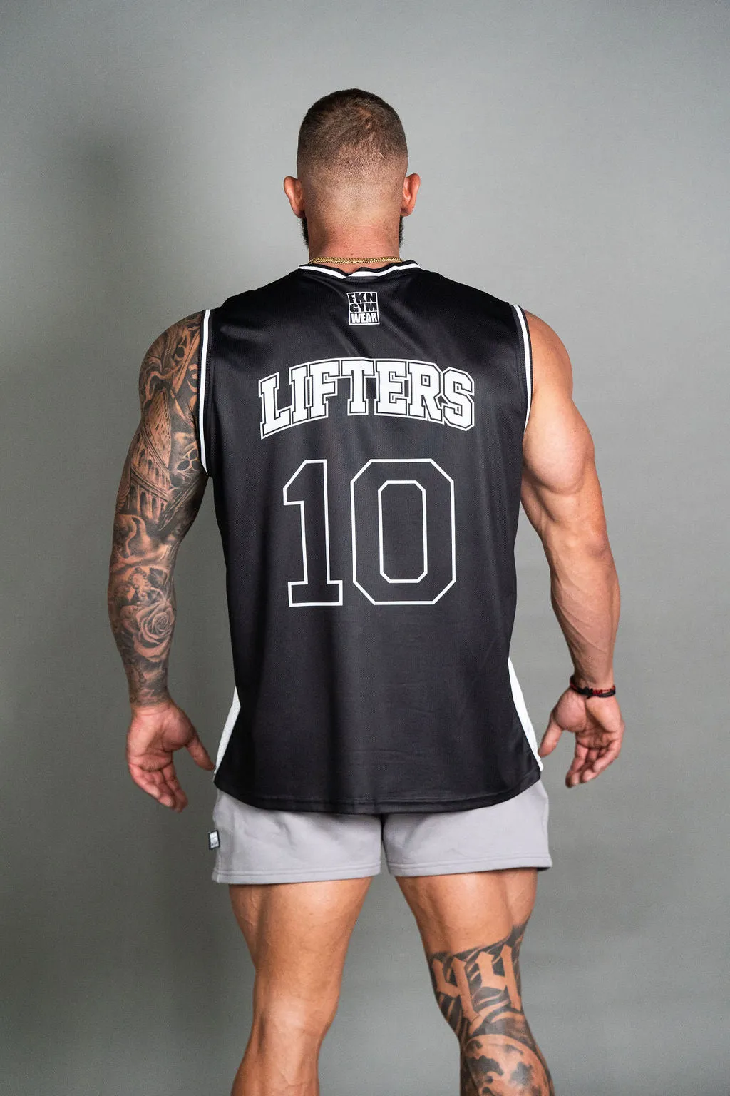 LIFTERS | Men's Gym Training Jersey Singlet | Black