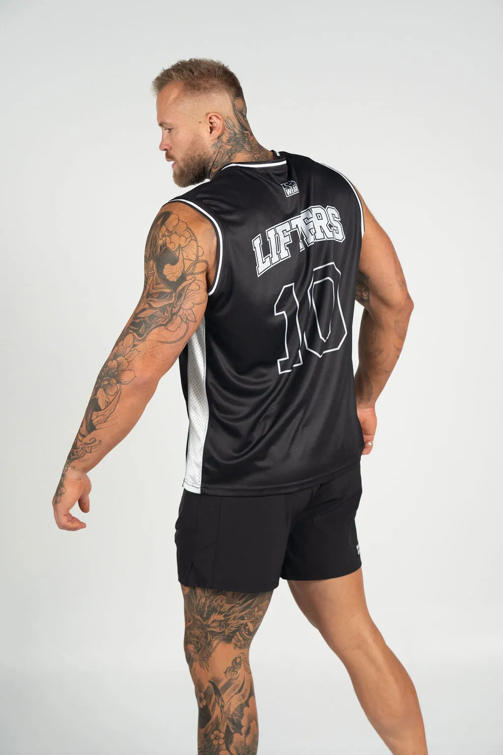 LIFTERS | Men's Gym Training Jersey Singlet | Black