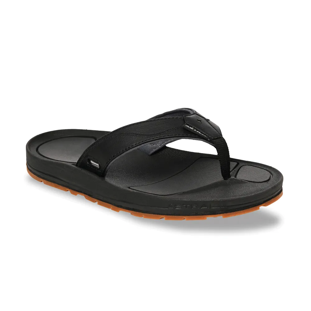 Men's Astral Filipe Flip Flops Color: Space Black