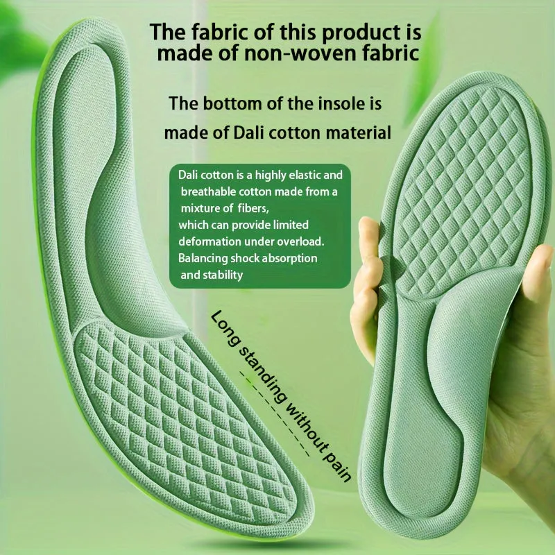 Mens Sports Insoles with Deodorizing and Massage Technology