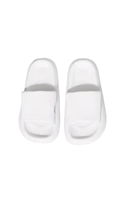 MMShoes Arms Around Me Open Toe Slide in White