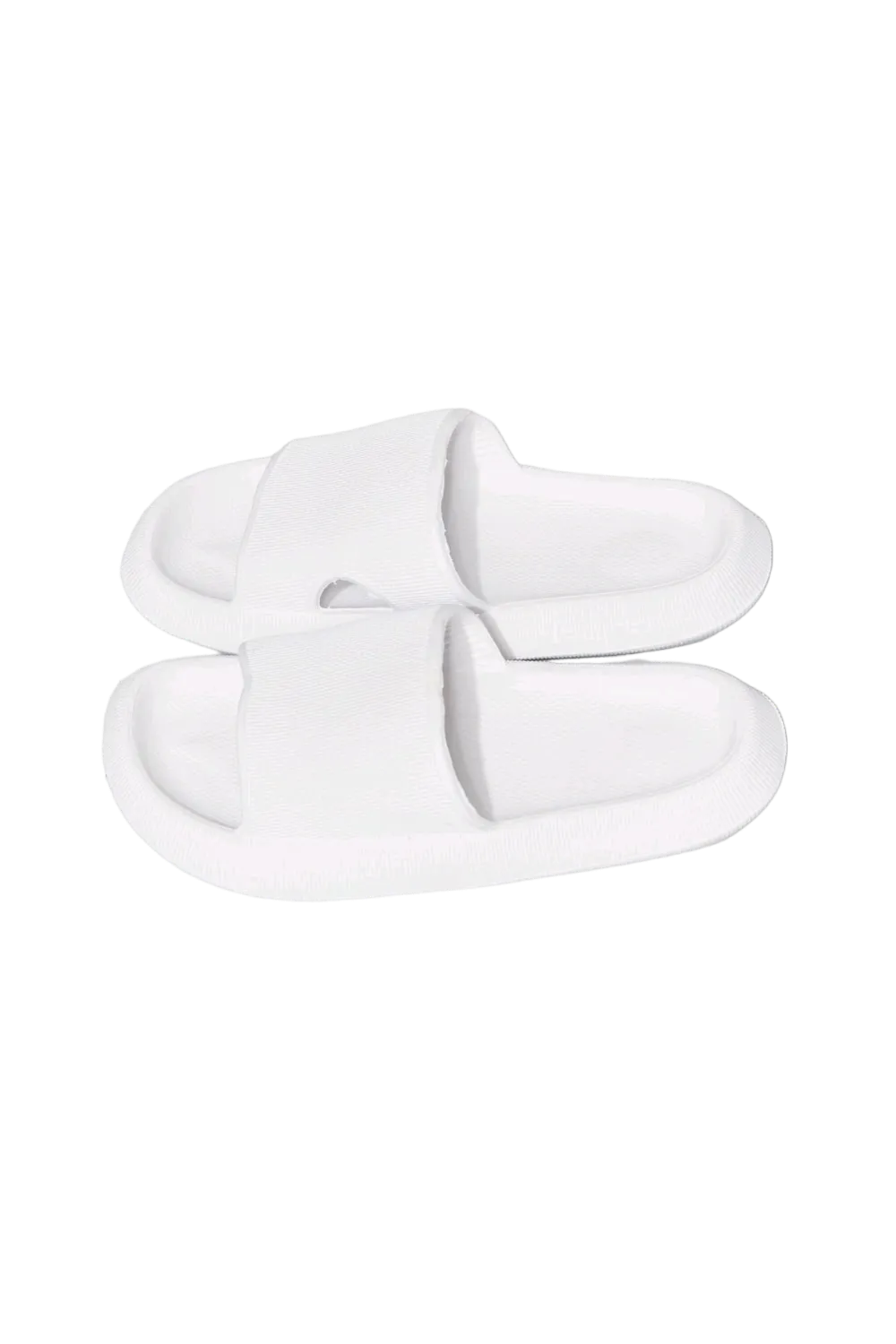 MMShoes Arms Around Me Open Toe Slide in White