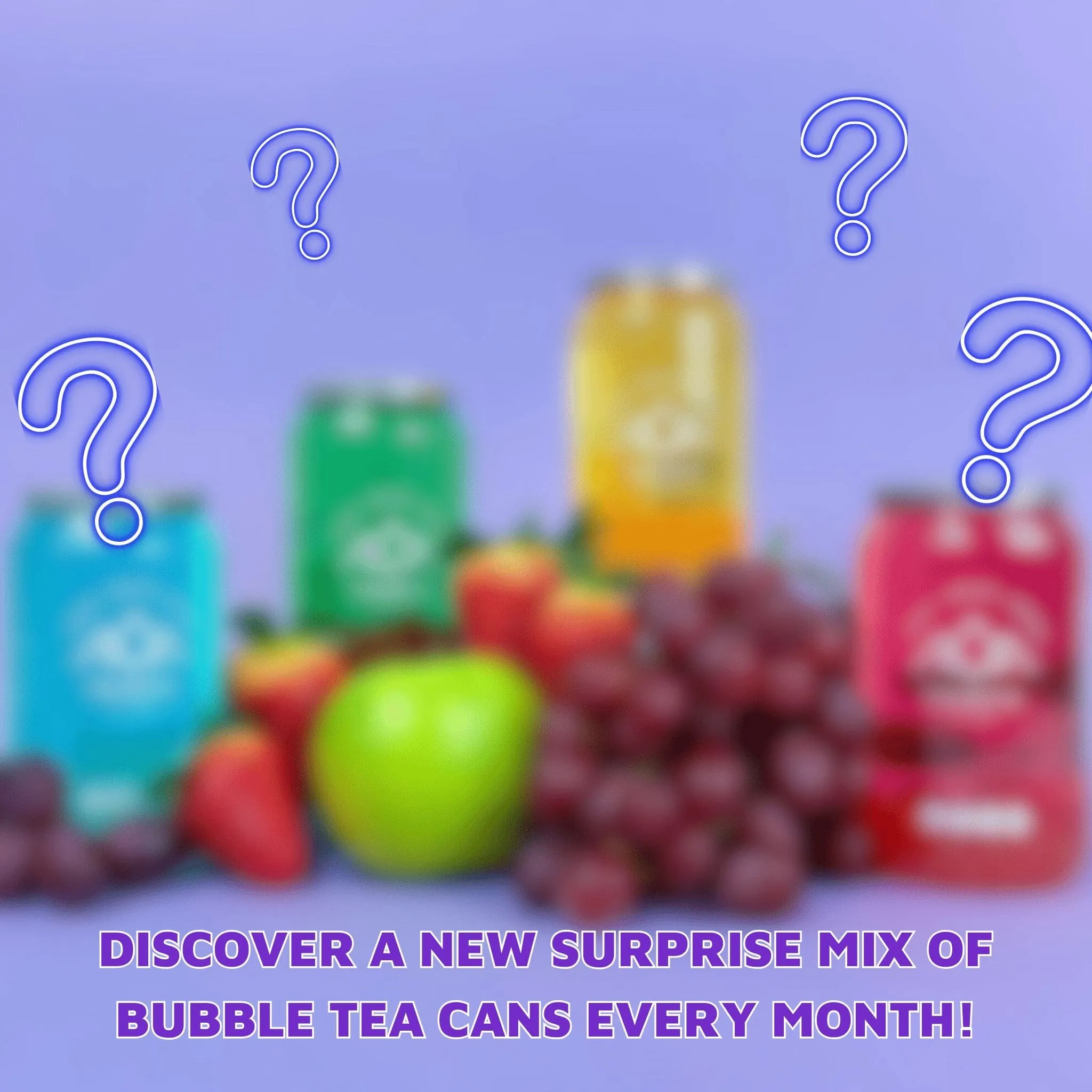 Mystery Bubble Tea Cans Subscription Box - Mixed 4 Pack