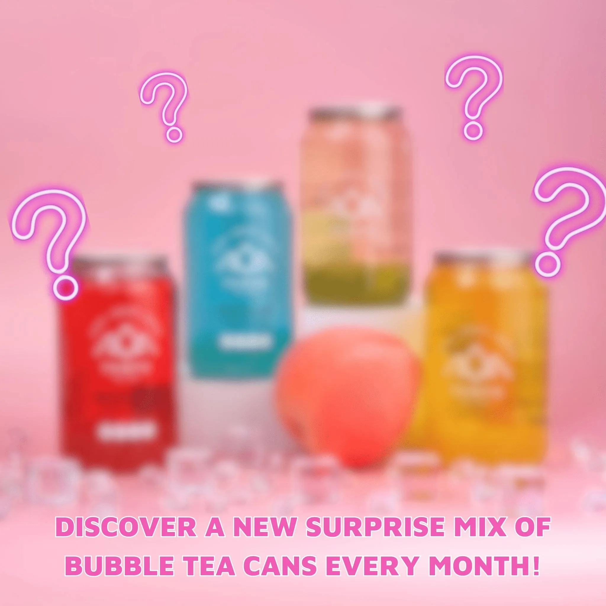 Mystery Bubble Tea Cans Subscription Box - Mixed 4 Pack