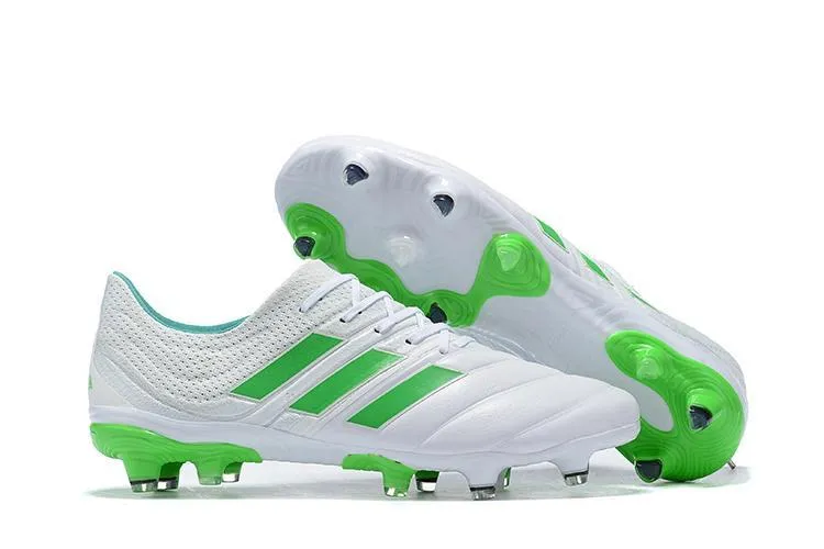 New Adidas Copa 19   FG Exhibit Soccer Cleats Shoes Bright Green White