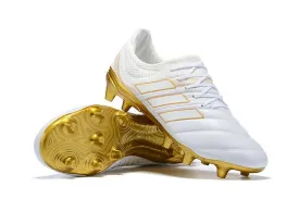 New Adidas Copa 19   FG Exhibit Soccer Cleats Shoes White Gold