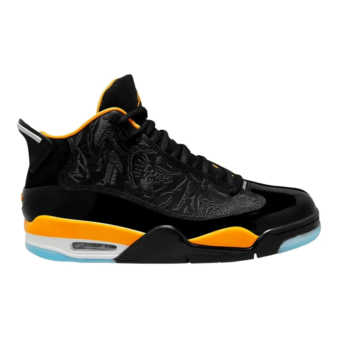 Nike Kid's Jordan Dub Zero Shoes - Black / Taxi Yellow / White / Icy Blue