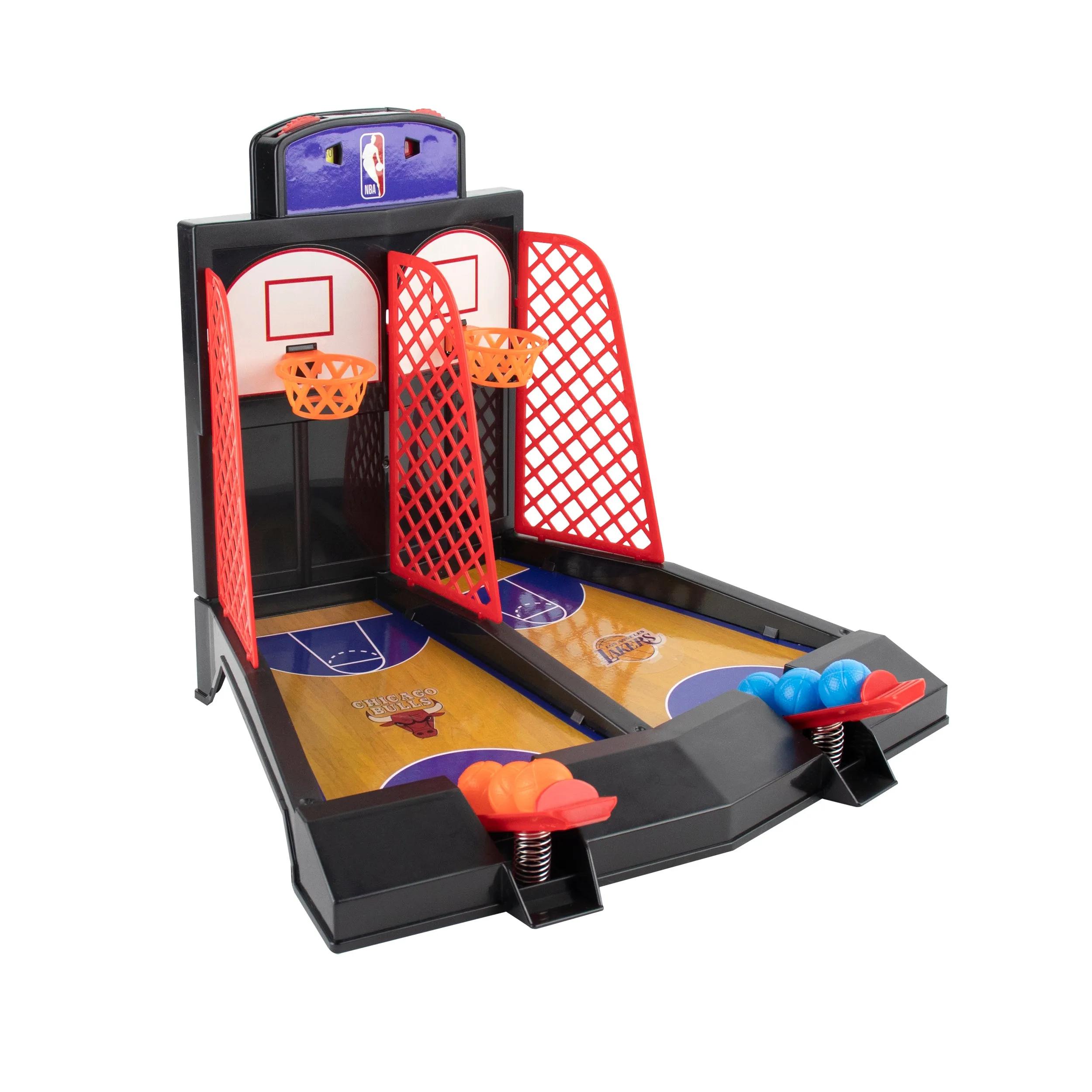 Official NBA Team Logo 2-Player Tabletop Arcade Basketball Game